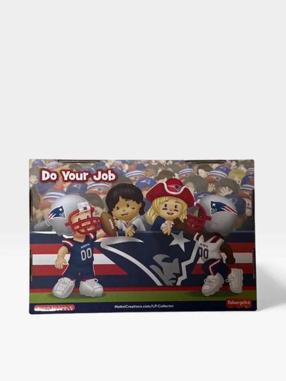 New England Patriots Little Collector People Fisher Price NFL Set 4 Football New
